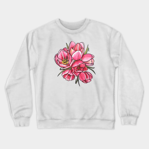 Springtime Florals Crewneck Sweatshirt by Kirsty Topps